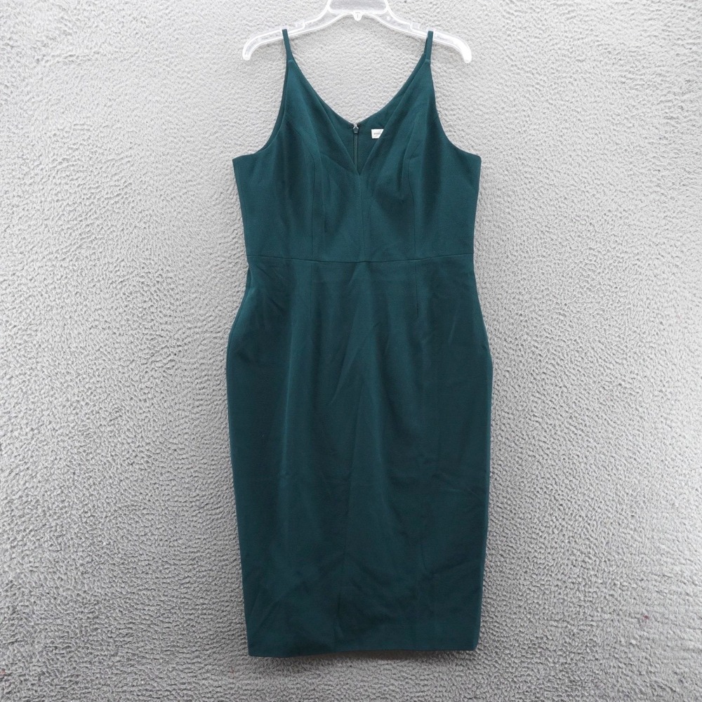 Dress The Population Lyla XXL Green Sleeveless V Neck Sheath Midi Dress NEW $168